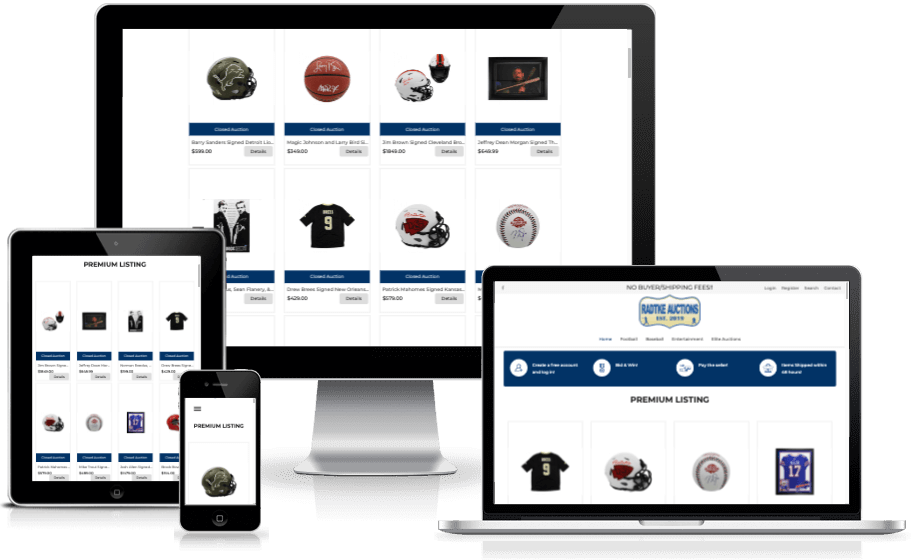 View Sample Auction Site