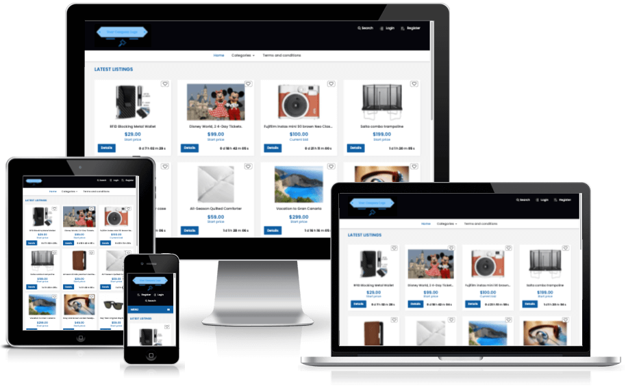 View Sample Auction Site
