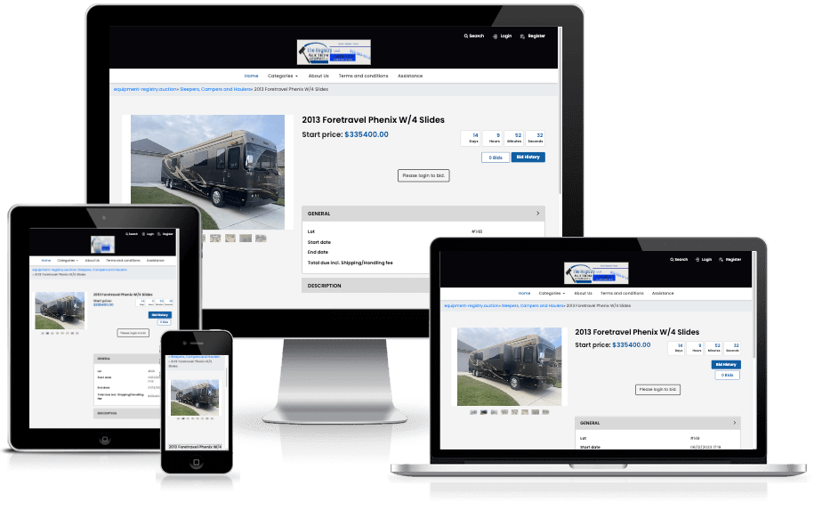 View Sample Auction Site